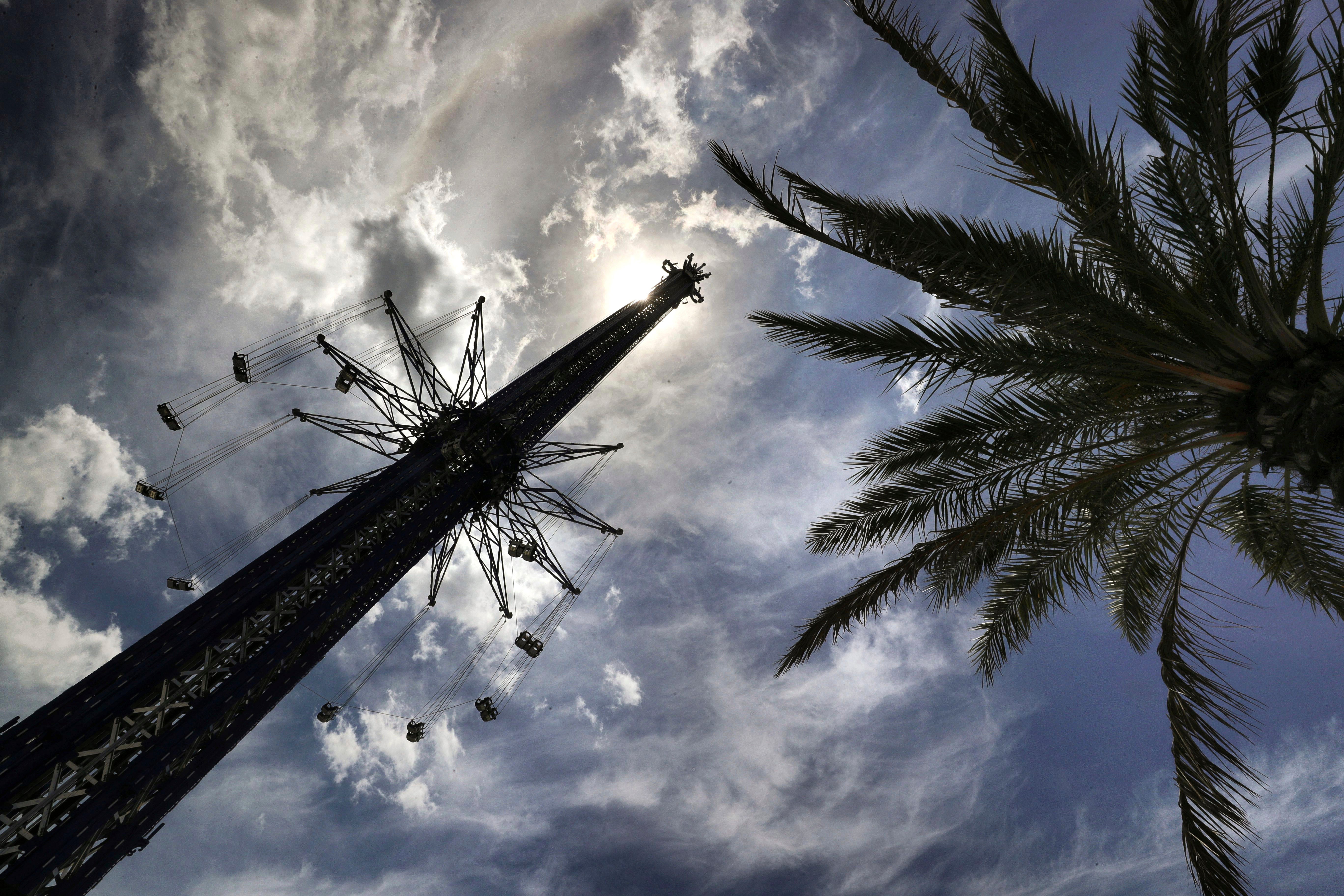 La atracción StarFlyer en el ICON Park de Orlando, donde un empleado murió el lunes