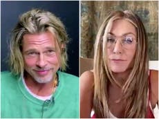 'Hola Brad, creo que eres tan sexy': los fanáticos exigen un Oscar para Jennifer Aniston después de una divertida lectura con Brad Pitt