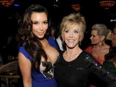 Jane Fonda elogia la retaguardia de Kim Kardashian 