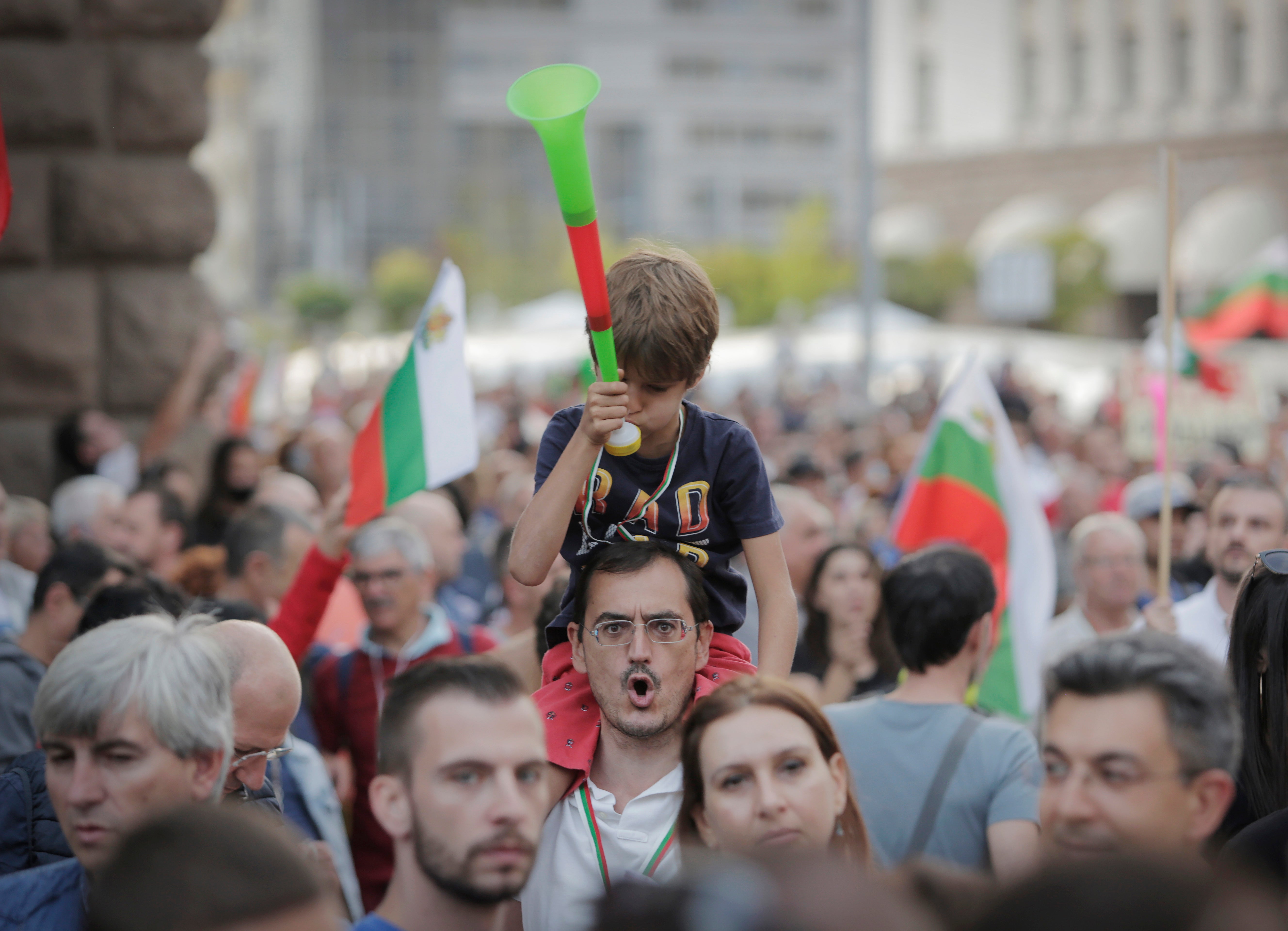 Protestas en Bulgaria.