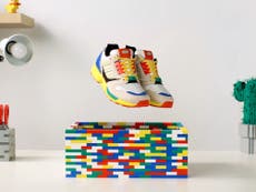Adidas lanza colaboración con Lego y presenta zapatillas deportivas de colores