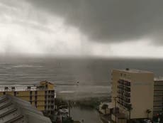 Tornado sorpresa azota una playa de Carolina del Sur