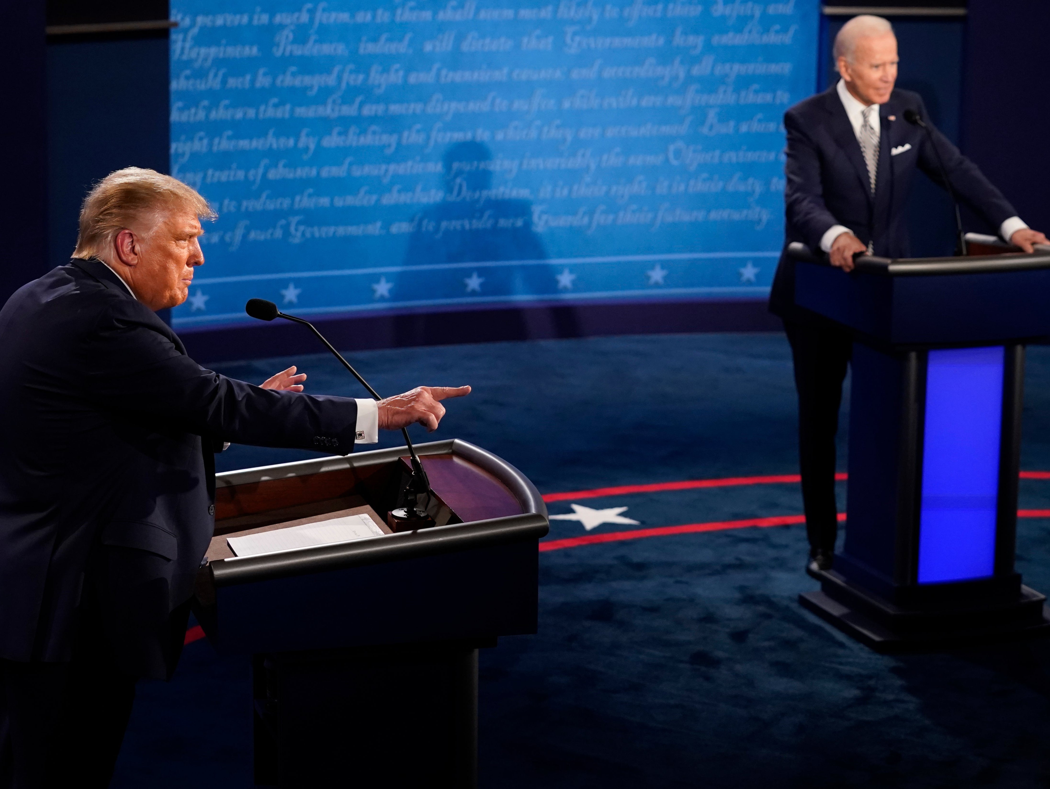 El formato de los debates sufrirá cambios para el segundo encuentro entre Trump y Biden.