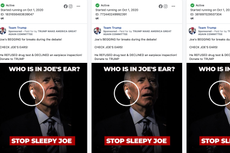 Campaña de Trump impulsa anuncios de Facebook con imagen alterada de Biden durante el debate