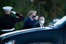 El escenario del trayecto de Trump hacia el hospital refleja la crisis que enfrenta la nación