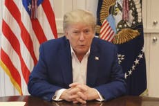 ‘Regresaré, pronto’: Trump publica un video desde el hospital Walter Reed
