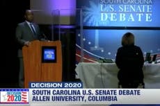 Demócratas protegen a su candidato de Graham con pared de plexiglás