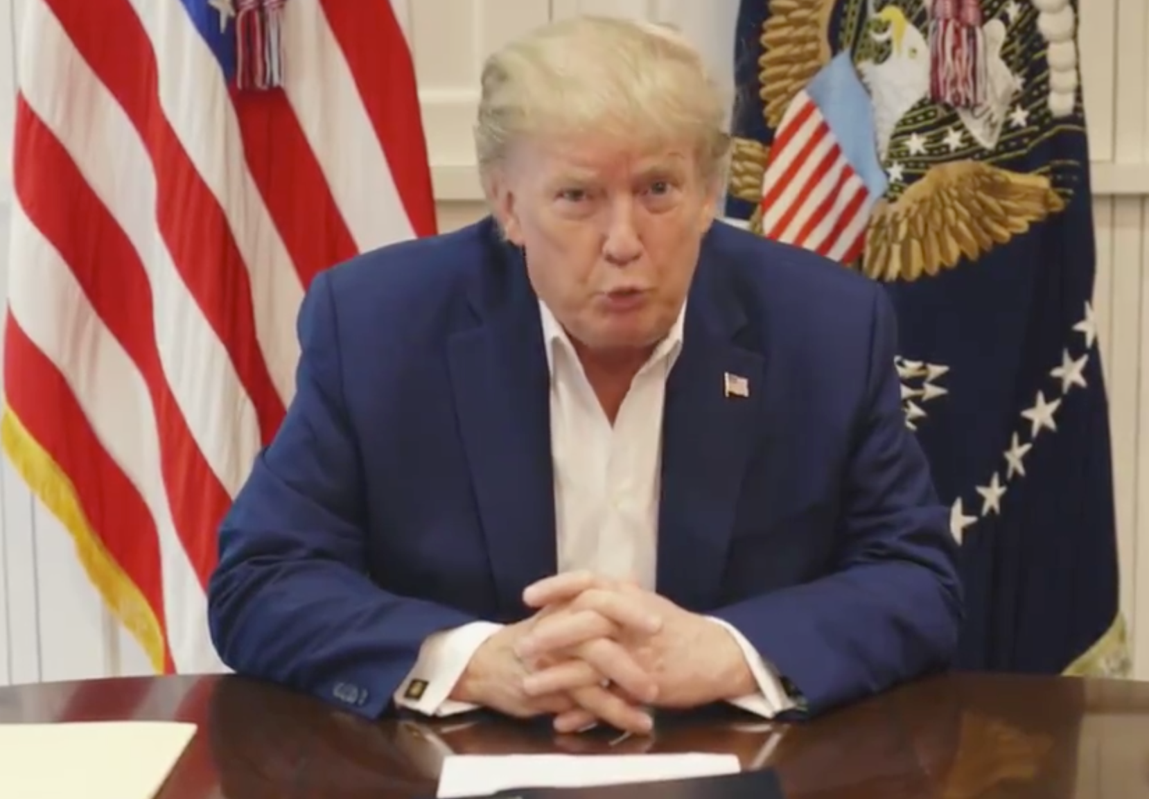 Rumores apuntan a que el video de Donald Trump desde Walter Reed pudo ser editado