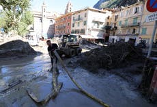 9 muertos por inundaciones en la frontera entre Francia e Italia