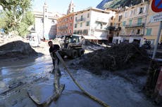 Fuertes inundaciones en la frontera entre Francia e Italia dejan 9 muertos