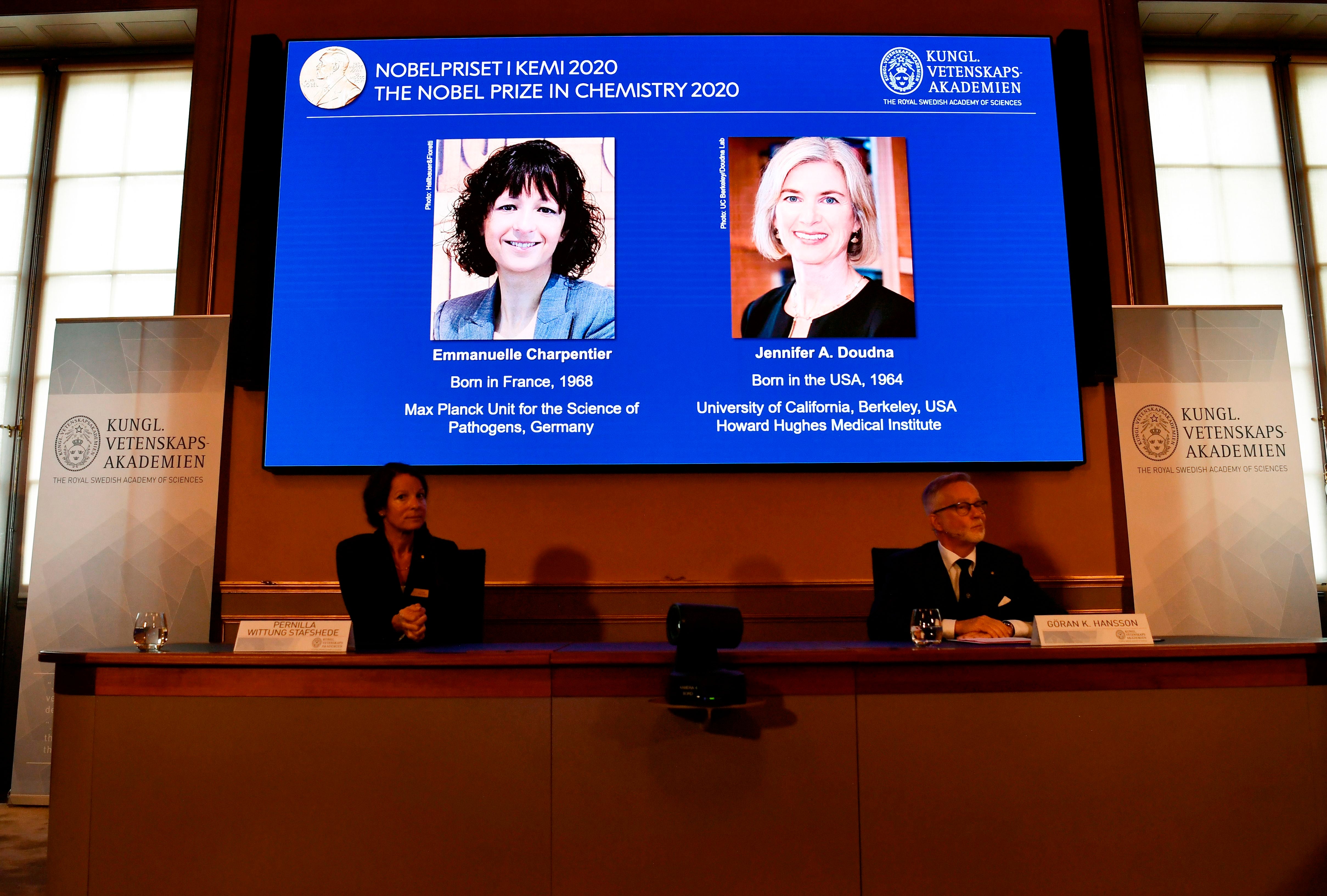 Emmanuelle Charpentier y Jennifer A. Doudna fueron reconocidas