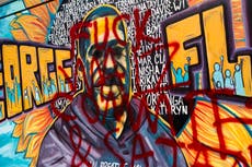 Mural dedicado a George Floyd es vandalizado