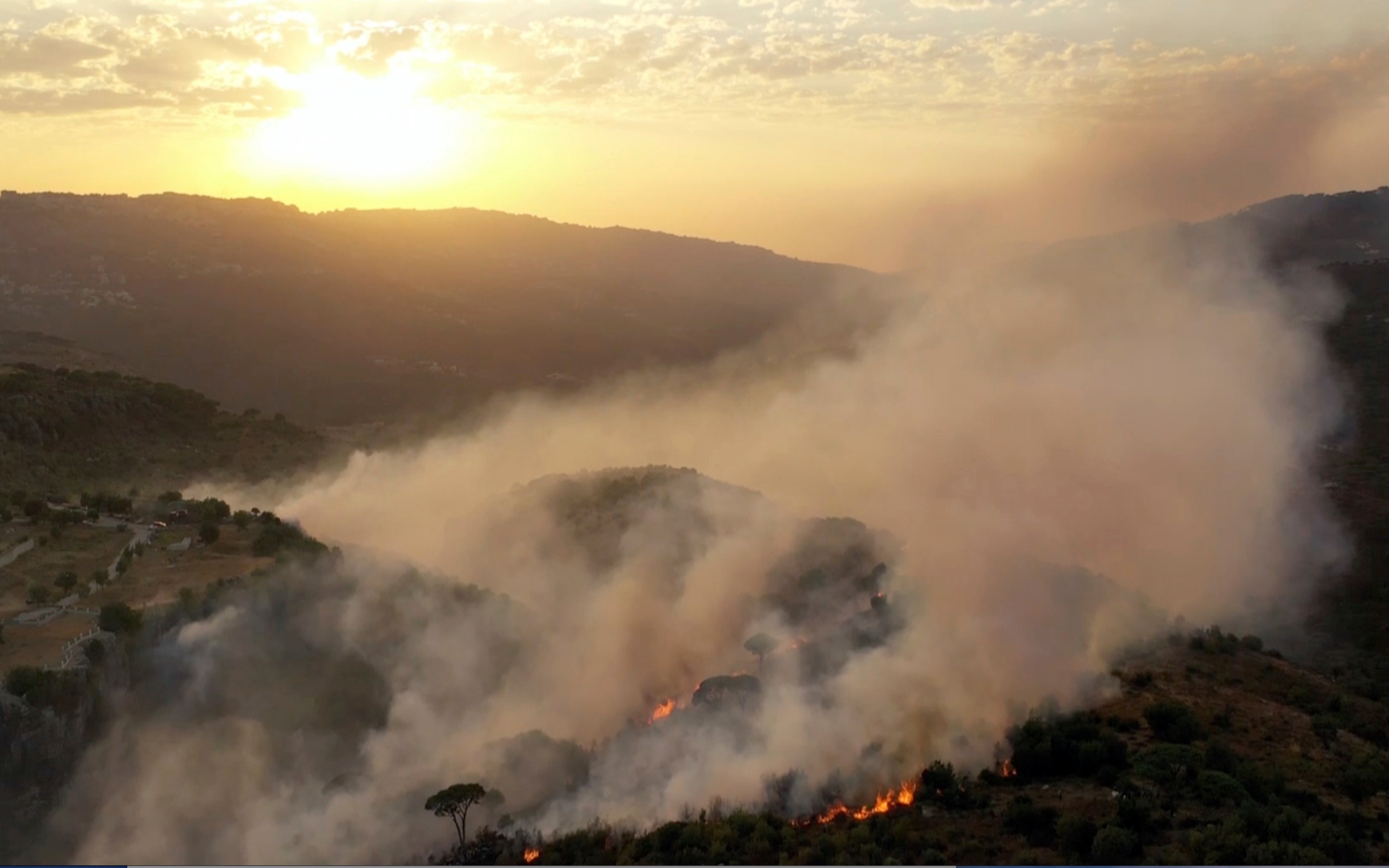 Incendios forestales en el Líbano