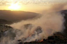 Oriente Medio es azotado por incendios forestales