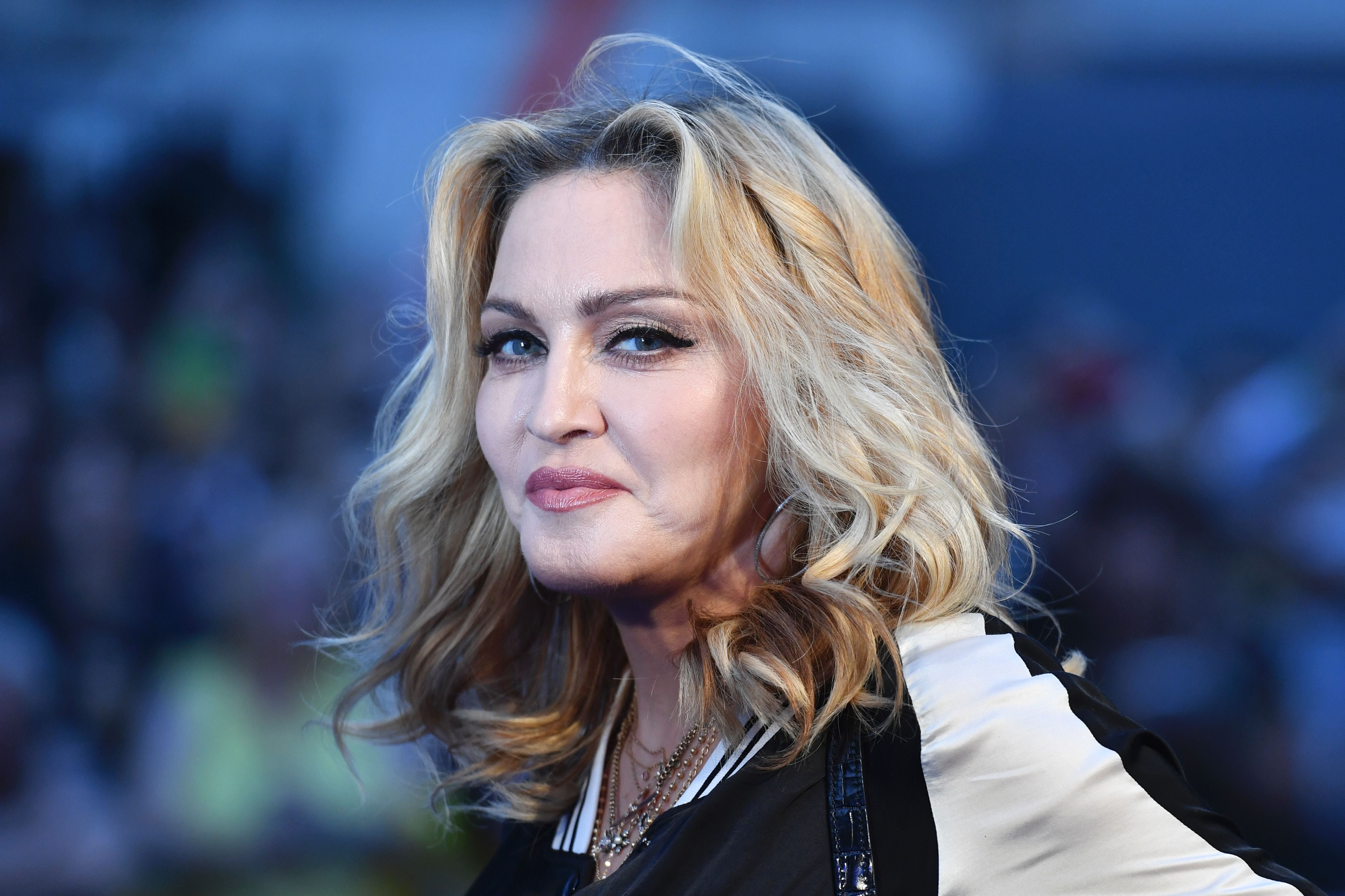 Madonna en la proyección de una película en Londres el 15 de septiembre de 2016