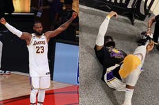 El emotivo festejo de LeBron James con su madre