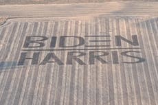 Agricultor se hace viral por apoyar de manera peculiar a Biden-Harris