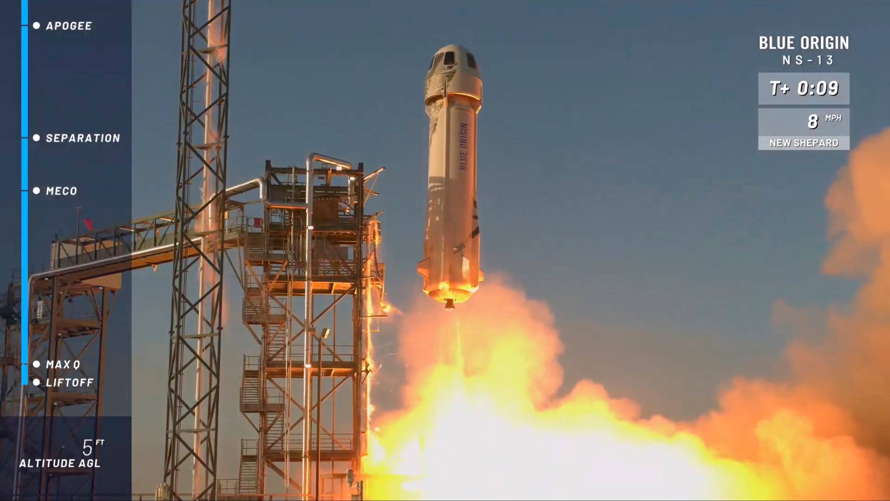 El lanzamiento se realizó en el estado de Texas y alcanzó una altura de 106 kilómetros