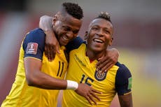 Ecuador golea a Uruguay 4-2 en Quito