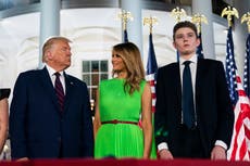 Trump se quejó de que su hijo Barron no le dice que lo ama y lo comparó con un reportero desinteresado