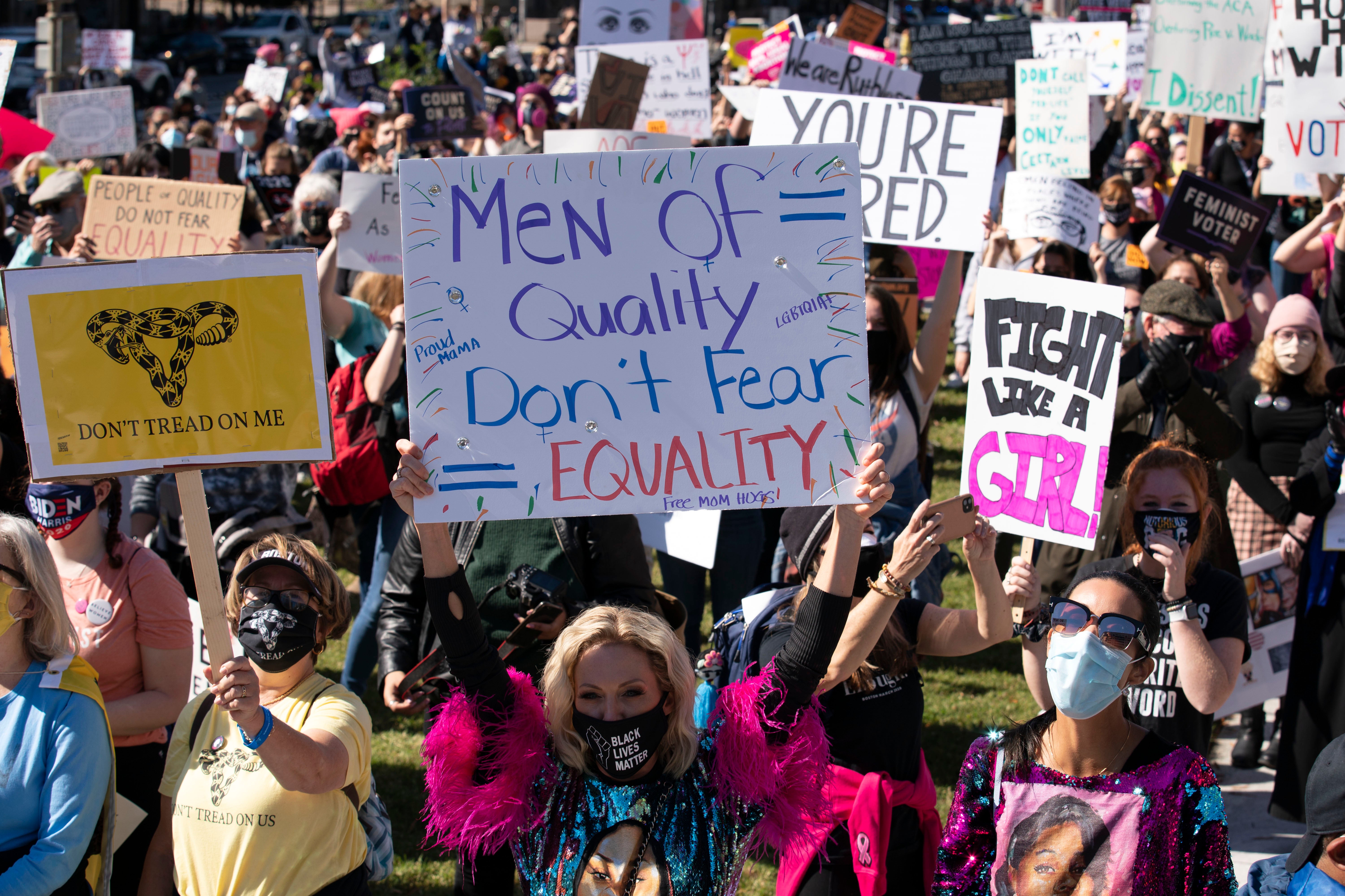Marcha de mujeres en Washington.