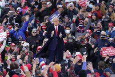 Trump alerta sobre “izquierda radical” en Michigan y Wisconsin
