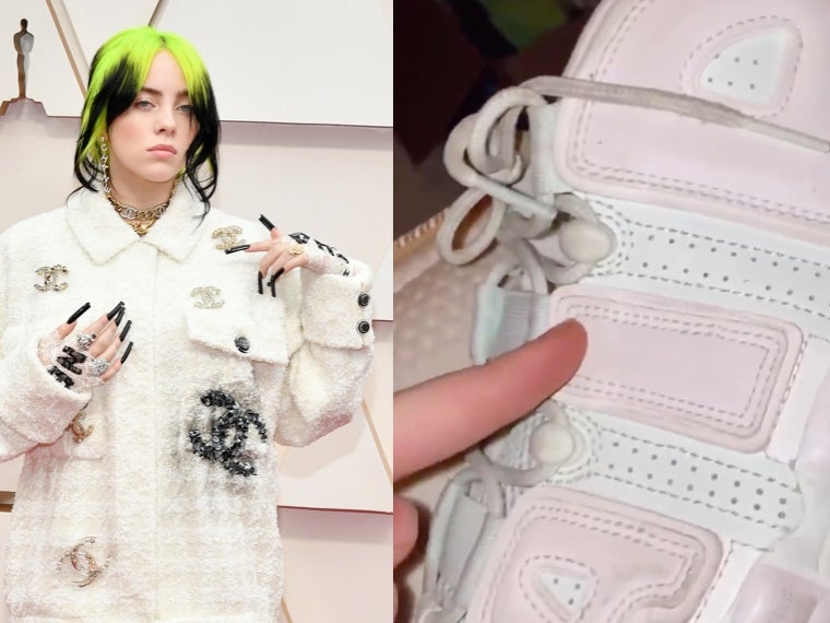Billie Eilish provoca debate sobre color de sus tenis
