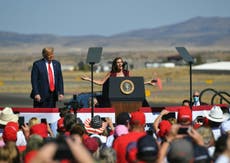 Candidata republicana comete un desliz frente a Trump en Arizona