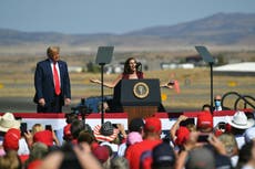 Candidata republicana comete un desliz frente a Trump en Arizona