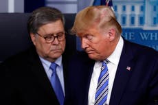 Trump presiona a William Barr para abrir investigación contra Biden