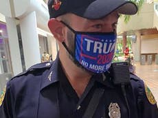 Policía de Miami será sancionado por apoyar a Donald Trump