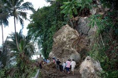 Mueren 11 mineros por un alud de tierra en Indonesia