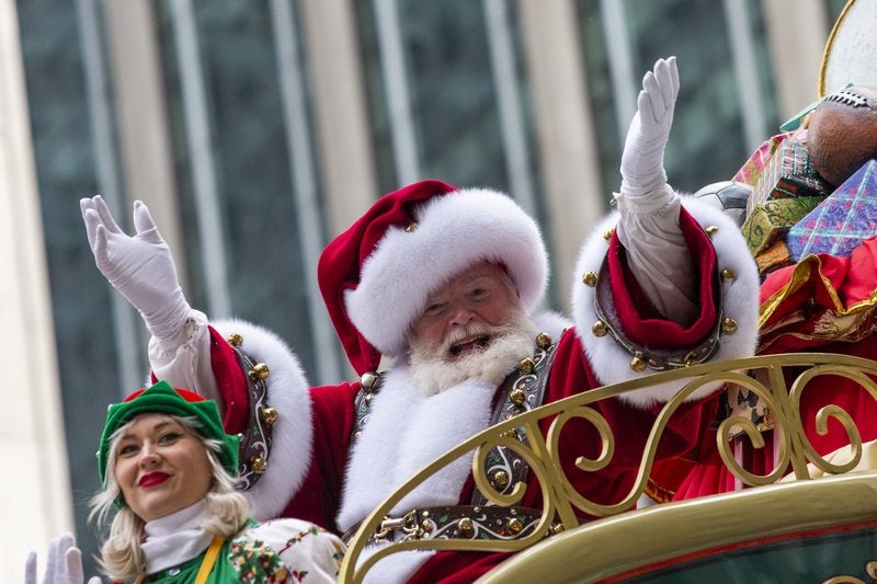 Santa Claus en el desfile de Thanksgiving de Macy’s en Nueva York el 28 de noviembre del 2019