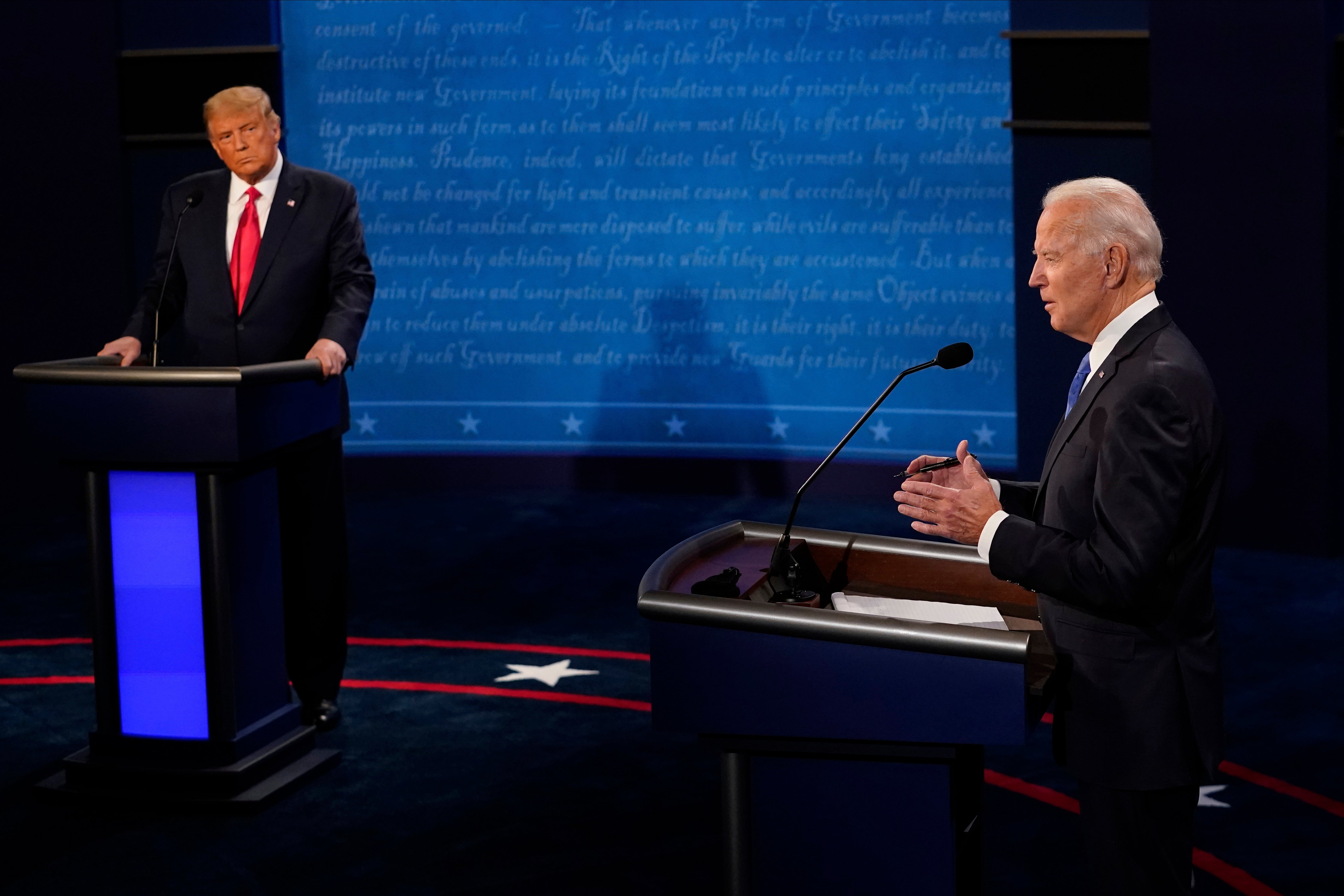 ¿Quién ganó el debate presidencial entre Trump y Biden?