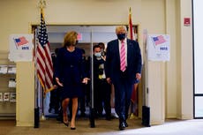 Donald Trump emite su voto en Florida
