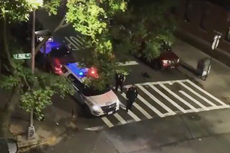 Policía en polémica por usar altavoz de patrulla y gritar ‘Trump 2020’