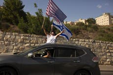 Simpatizantes de Trump realizan acto de apoyo en Jerusalén