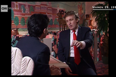 Video recuerda que Trump abandonó una entrevista con CNN