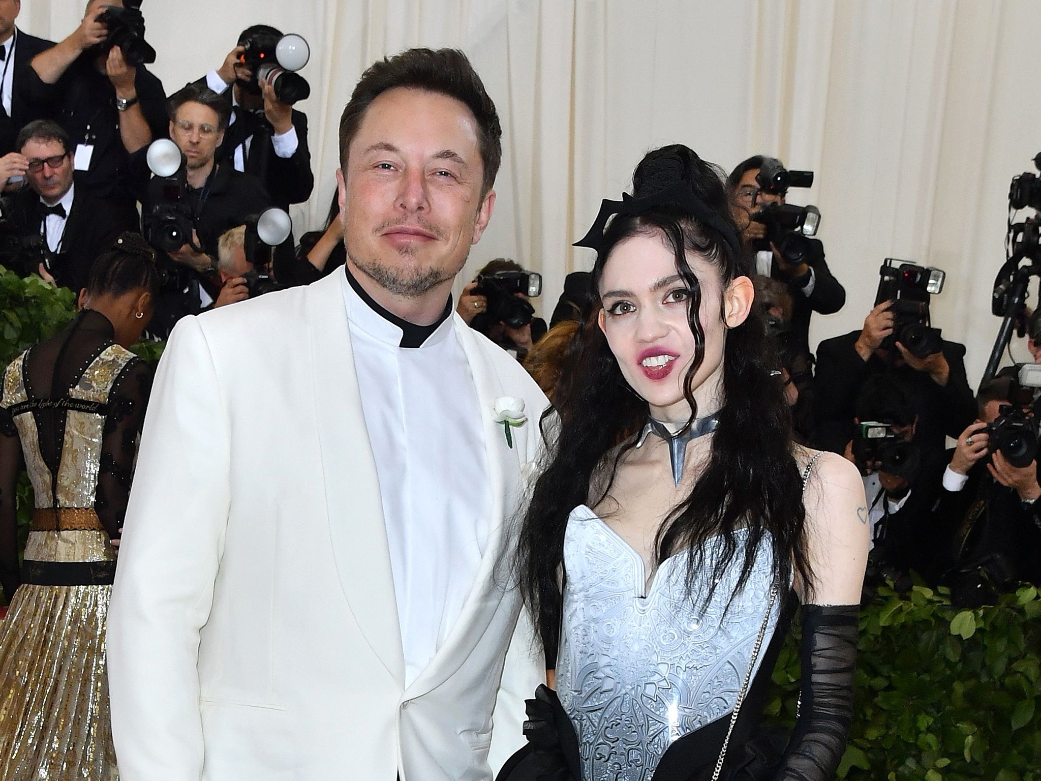 Elon Musk y Grimes en la Met Gala 2018