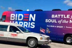 Cancelan mitin de Biden por acoso de simpatizantes de Trump