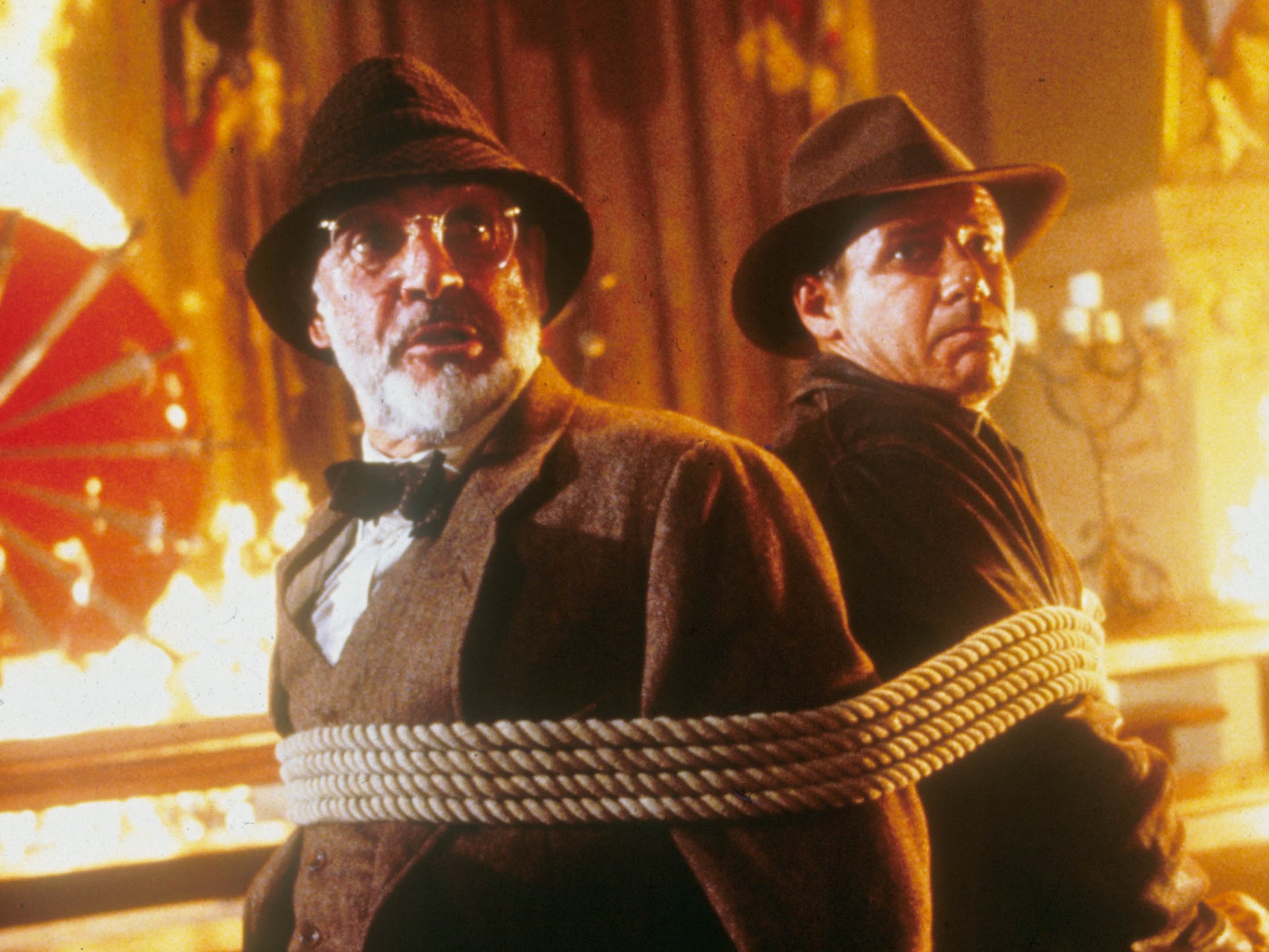 Sean Connery y Harrison Ford en ‘Indiana Jones and the Last Crusade’.