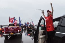 Partidarios de Trump impiden que electores voten en California