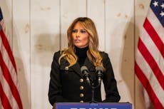 Oficial de caravana de Melania Trump hospitalizado tras un accidente