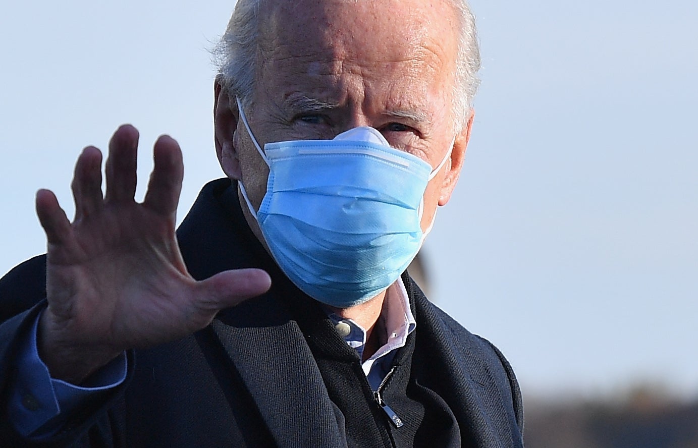 El candidato presidencial demócrata de Estados Unidos, Joe Biden, el día de las elecciones