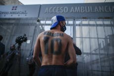 Maradona evoluciona bien bajo la atención del mundo entero