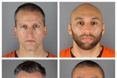 Juez se niega a mover juicio de los oficiales por la muerte de Floyd