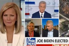 Captan reacción de conductora ante acusaciones de fraude de Trump