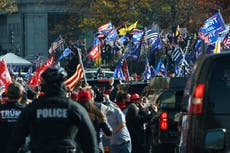 Trump es aclamado a su paso por la marcha “Million MAGA March” en DC