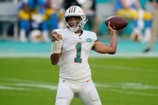 NFL: Dolphins vencen a Chargers y estiran racha de victorias