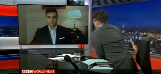 Trump retuitea a simpatizante que ataca a la cadena BBC